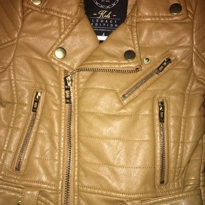 Toddler boys leather jacket
